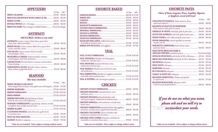 Lia's Pizza - Oceanside, NY menu_pic