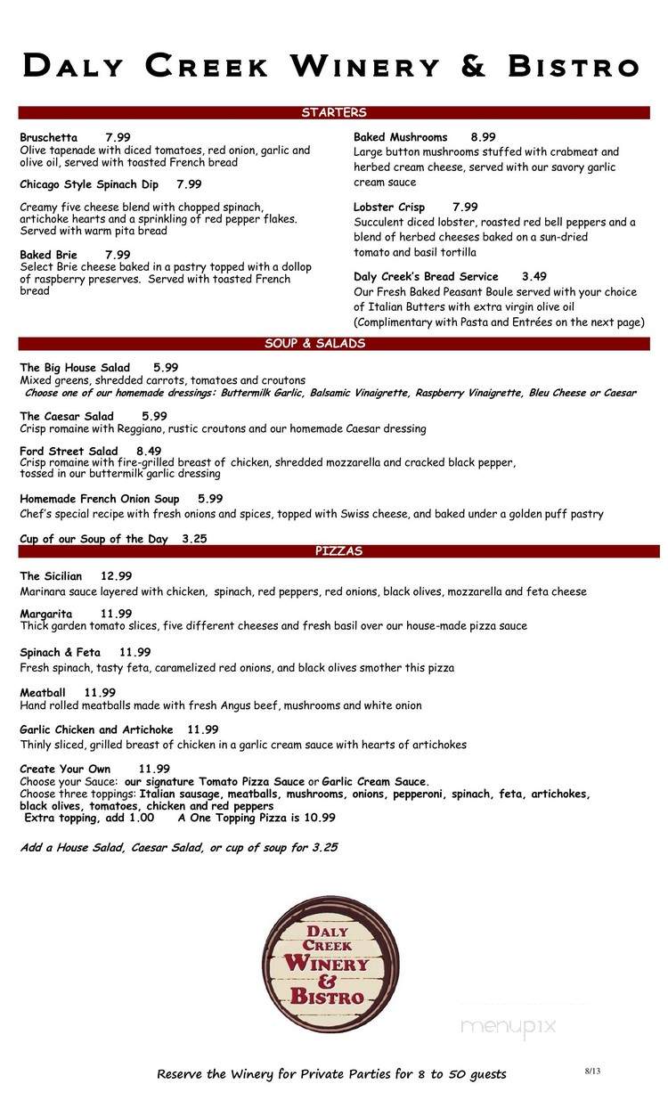 Daly Creek Winery & Bistro - Anamosa, IA