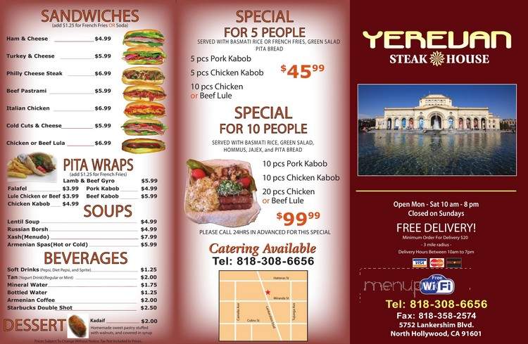Yerevan Steak House - North Hollywood, CA