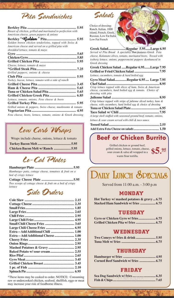 Berkley Coney Island - Berkley, MI menu_pic