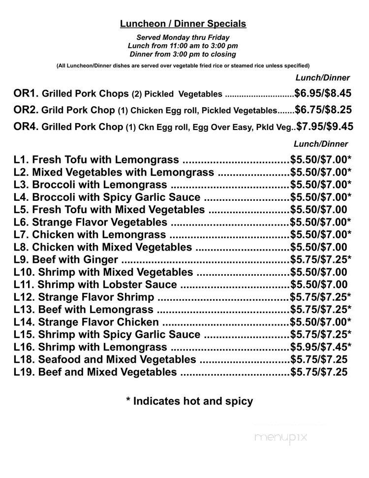 Apsara Restaurant - Fall River, MA menu_pic