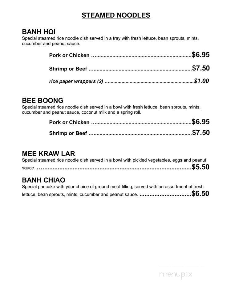 Apsara Restaurant - Fall River, MA menu_pic