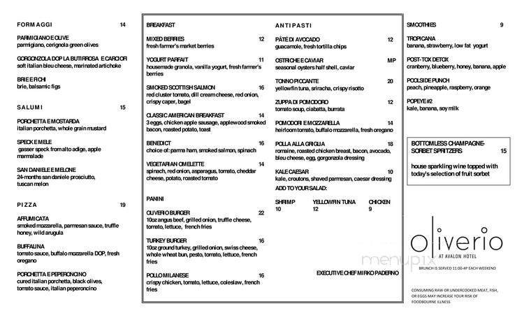 Oliverio - Beverly Hills, CA menu_pic