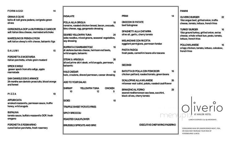 Oliverio - Beverly Hills, CA menu_pic