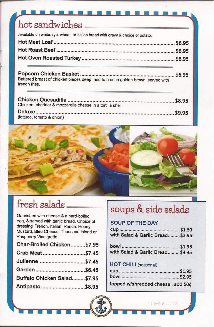 Captain Kidz - Medina, NY menu_pic