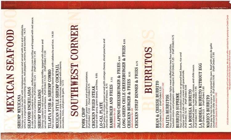 La Bodega Mexican Restaurant - Odessa, TX menu_pic