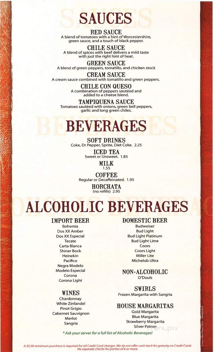 La Bodega Mexican Restaurant - Odessa, TX menu_pic