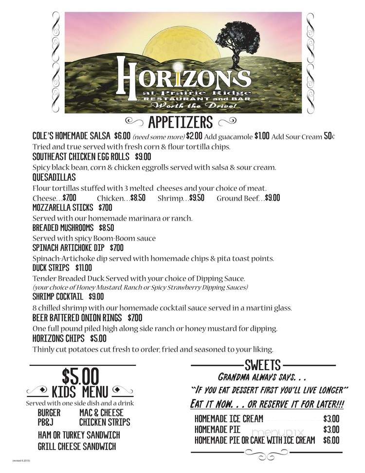 Horizons at Prairie Ridge - Erie, KS menu_pic