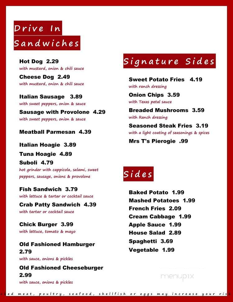 Menu of the Brass Rail in Guyton, GA 31312