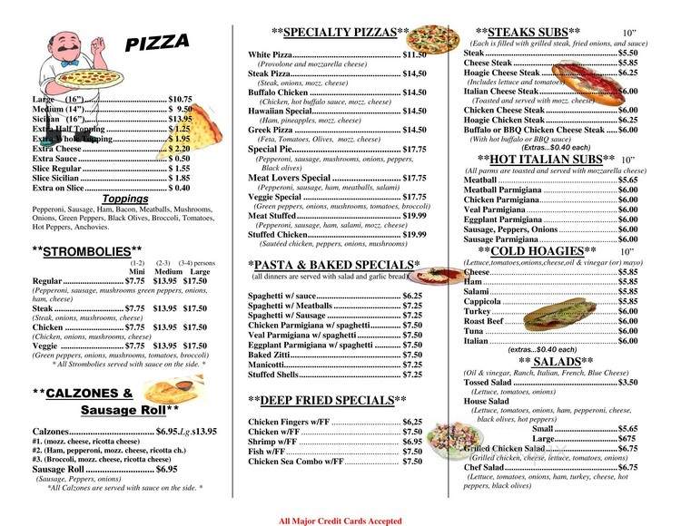Frank's Pizzeria - Kresgeville, PA menu_pic