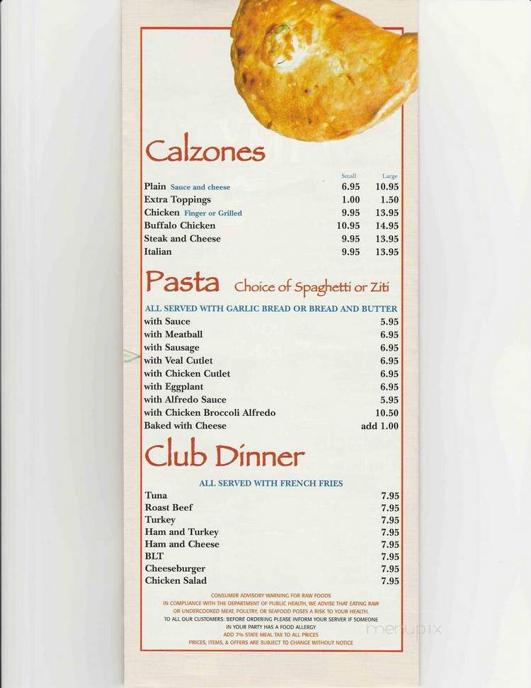 Olympic Pizza - Tyngsboro, MA menu_pic