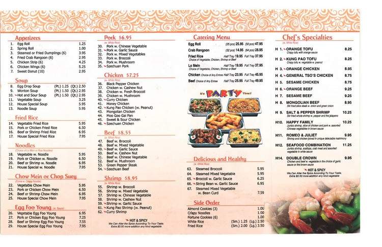 Fortune Buffet - Fort Wayne, IN menu_pic