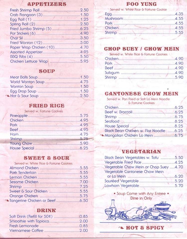 Banzai Teppan Yaki Restaurant - West Valley, UT menu_pic