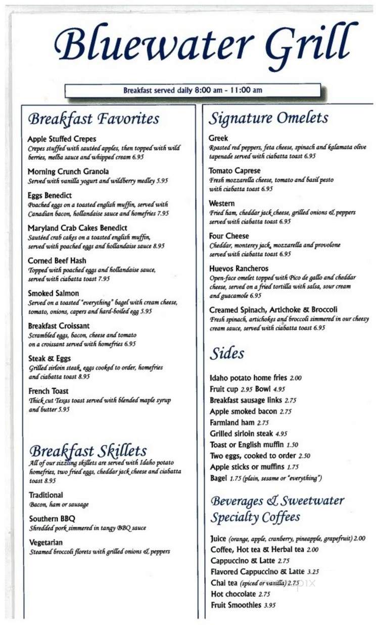 Bluewater Grill - Skaneateles, NY