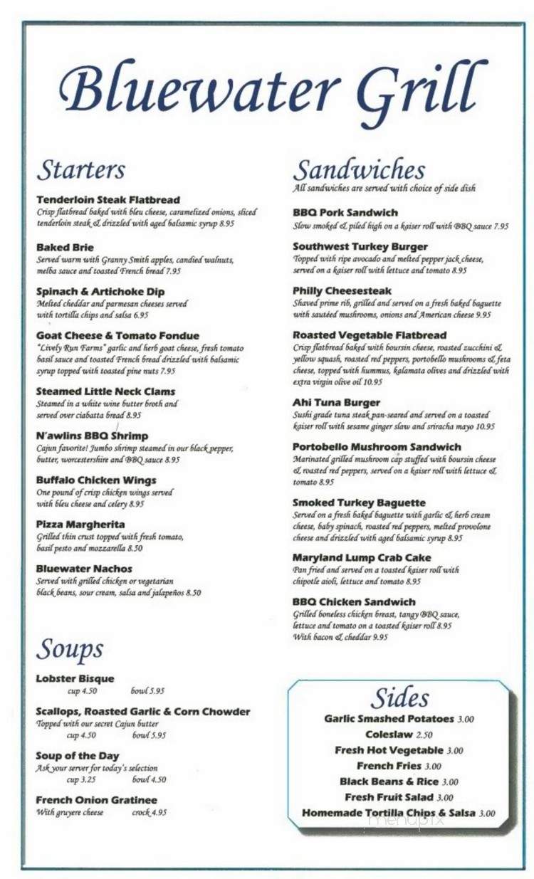 Bluewater Grill - Skaneateles, NY