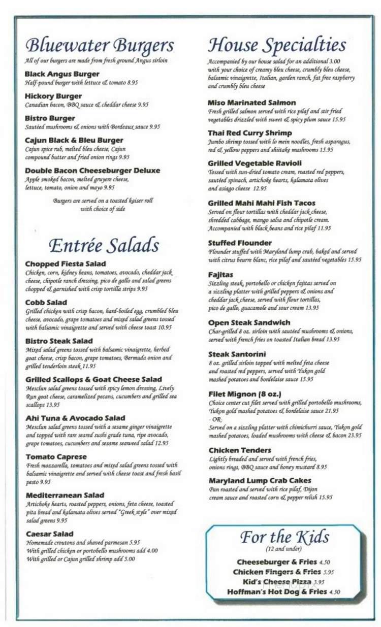 Bluewater Grill - Skaneateles, NY