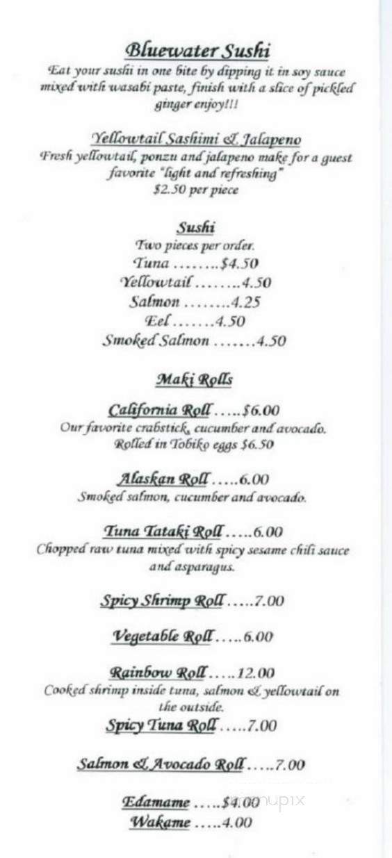 Bluewater Grill - Skaneateles, NY