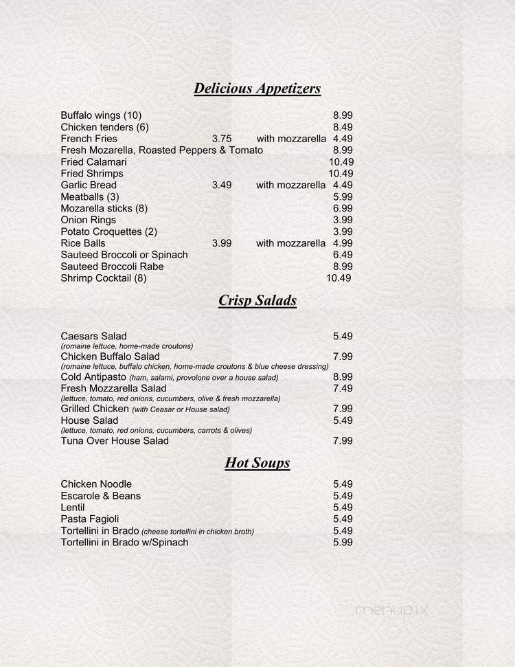 Via Ponte Pizzeria - Staten Island, NY menu_pic