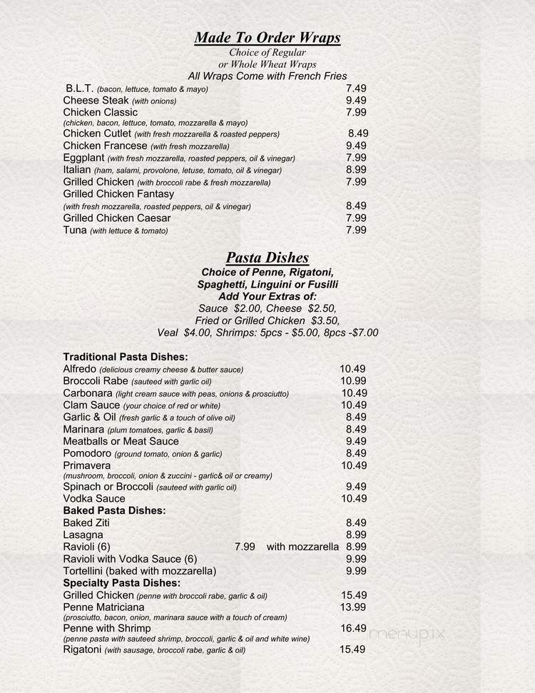 Via Ponte Pizzeria - Staten Island, NY menu_pic