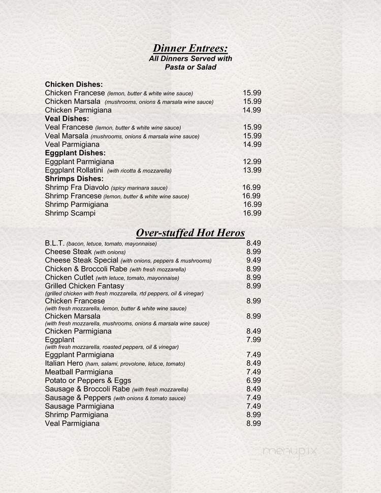 Via Ponte Pizzeria - Staten Island, NY menu_pic
