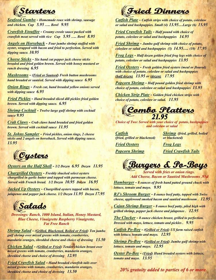 Duck's Nest II - Ferriday, LA menu_pic