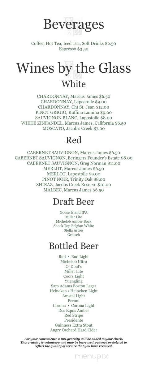 Miami Shores Country Club - Miami, FL menu_pic