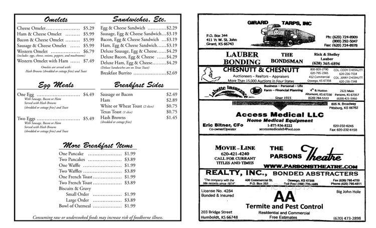 Big Chief - Oswego, KS menu_pic