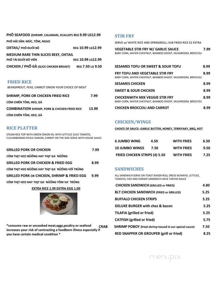 Red Snapper Seafood & More - Tallahassee, FL menu_pic