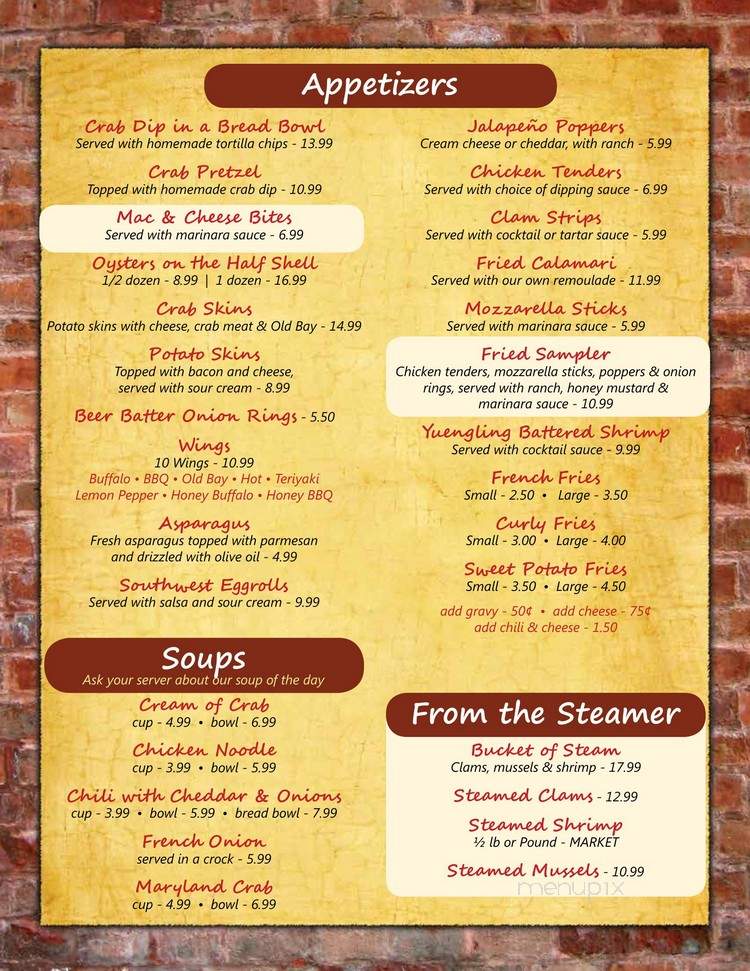 The Dizz - Baltimore, MD menu_pic