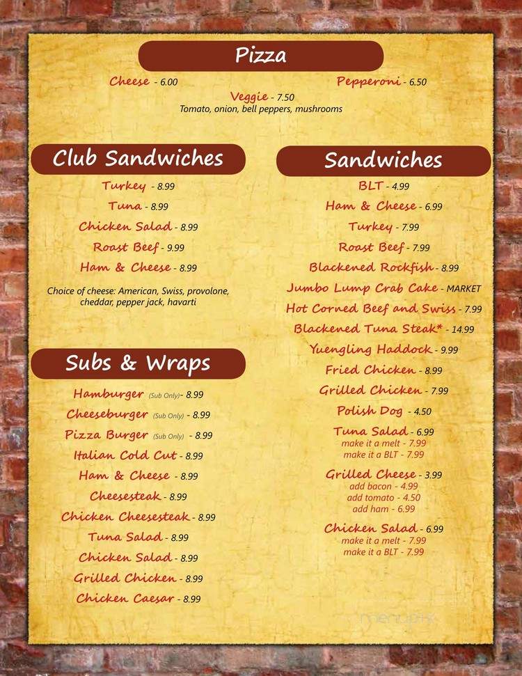 The Dizz - Baltimore, MD menu_pic