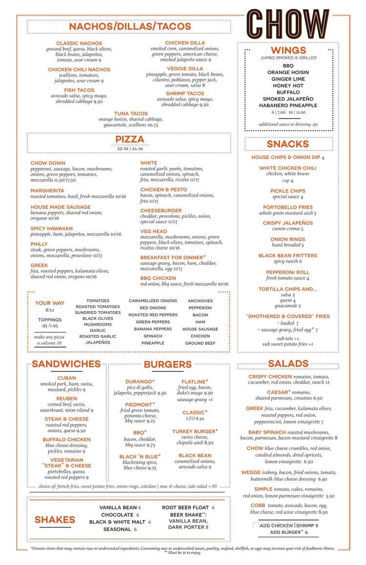 Chow - Raleigh, NC menu_pic