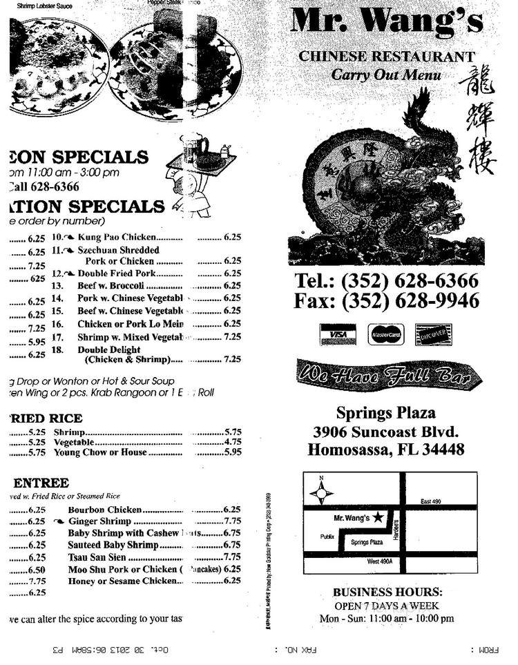 Mr Wang Chinese Restaurant - Homosassa, FL