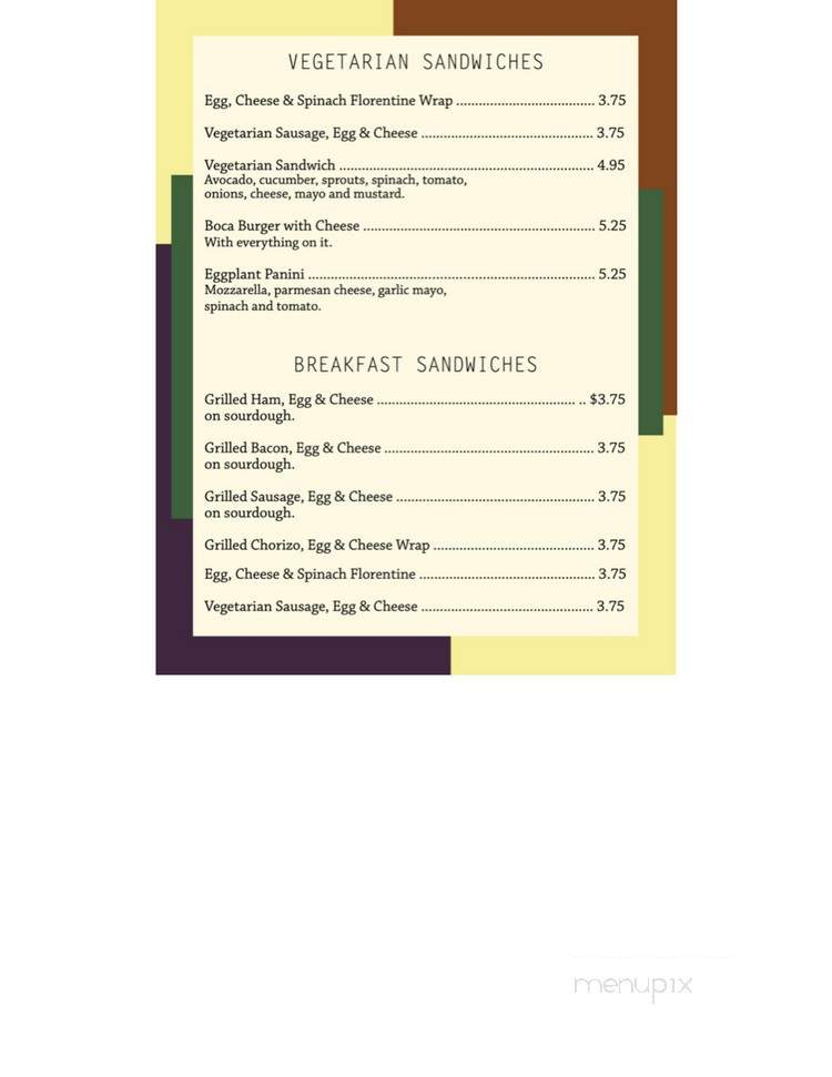 3rd and U Cafe - Davis, CA menu_pic