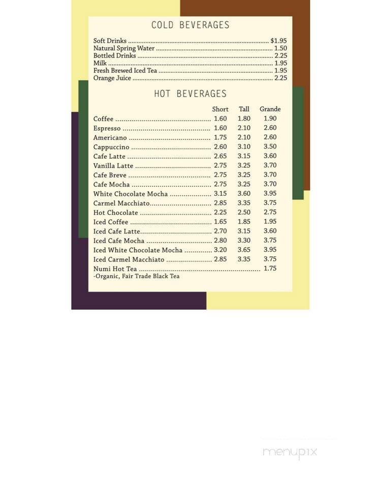 3rd and U Cafe - Davis, CA menu_pic