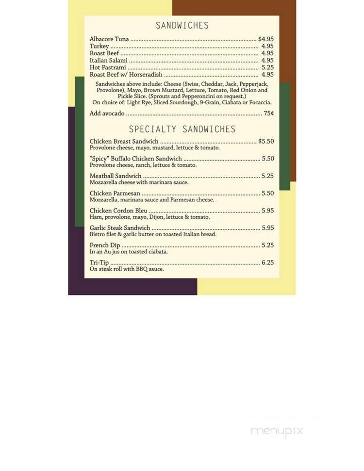 3rd and U Cafe - Davis, CA menu_pic