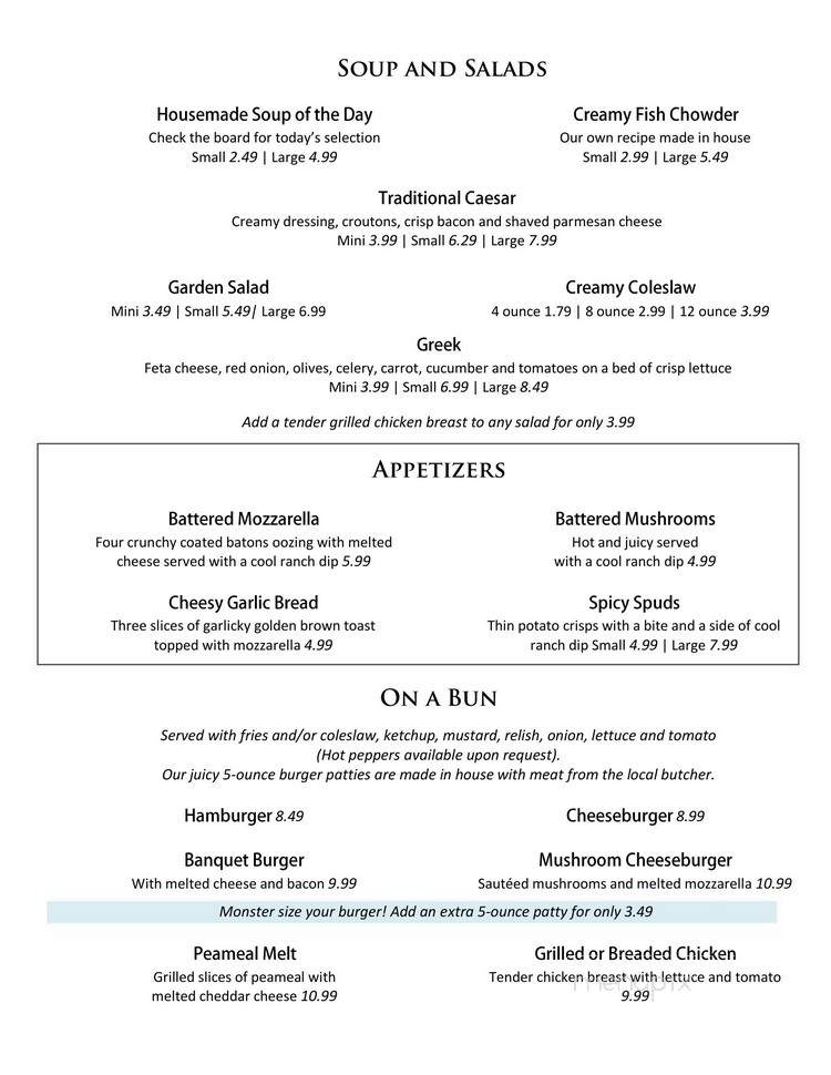 West Side Fish & Chips - Huntsville, ON menu_pic