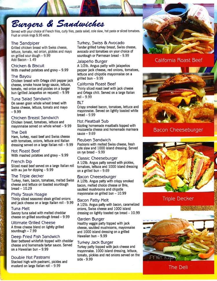 Pelican Isle - Huntington Beach, CA menu_pic