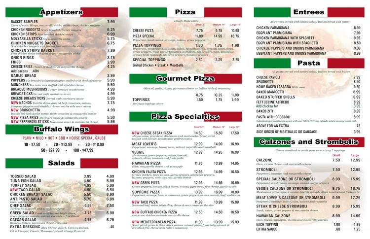 Anthony's Pizza - Inwood, WV menu_pic