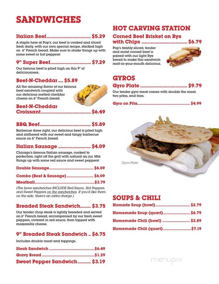 Mickey's Drive Up - Tinley Park, IL menu_pic
