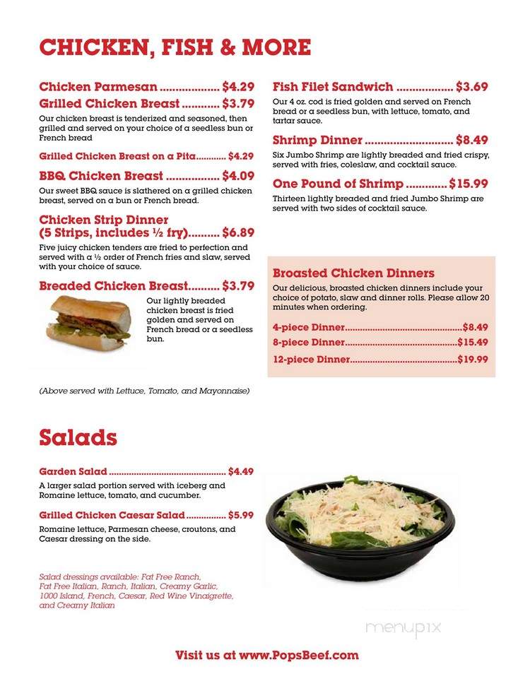 Mickey's Drive Up - Tinley Park, IL menu_pic