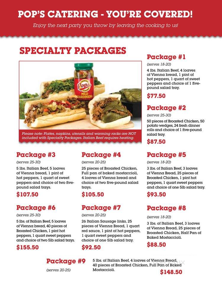 Mickey's Drive Up - Tinley Park, IL menu_pic