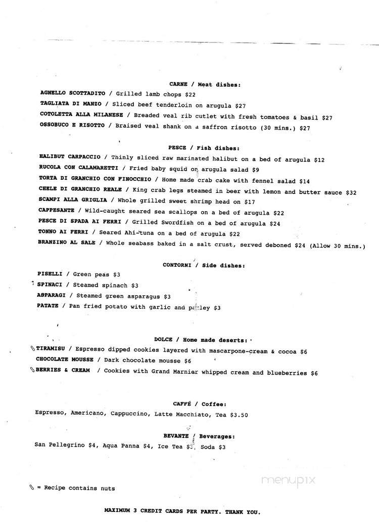 Speranza - Los Angeles, CA menu_pic