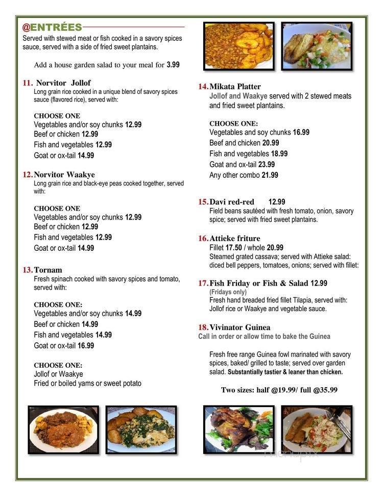 Taste Of West Africa - Fayetteville, NC menu_pic