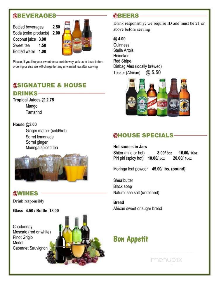 Taste Of West Africa - Fayetteville, NC menu_pic