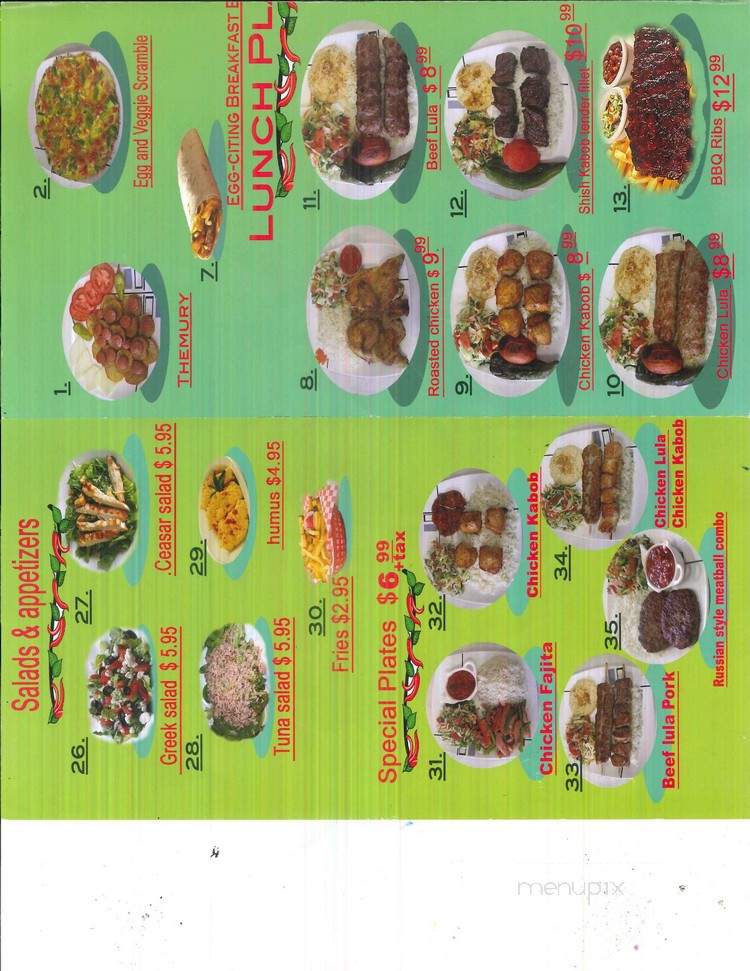 Branford Cafe - Sun Valley, CA menu_pic
