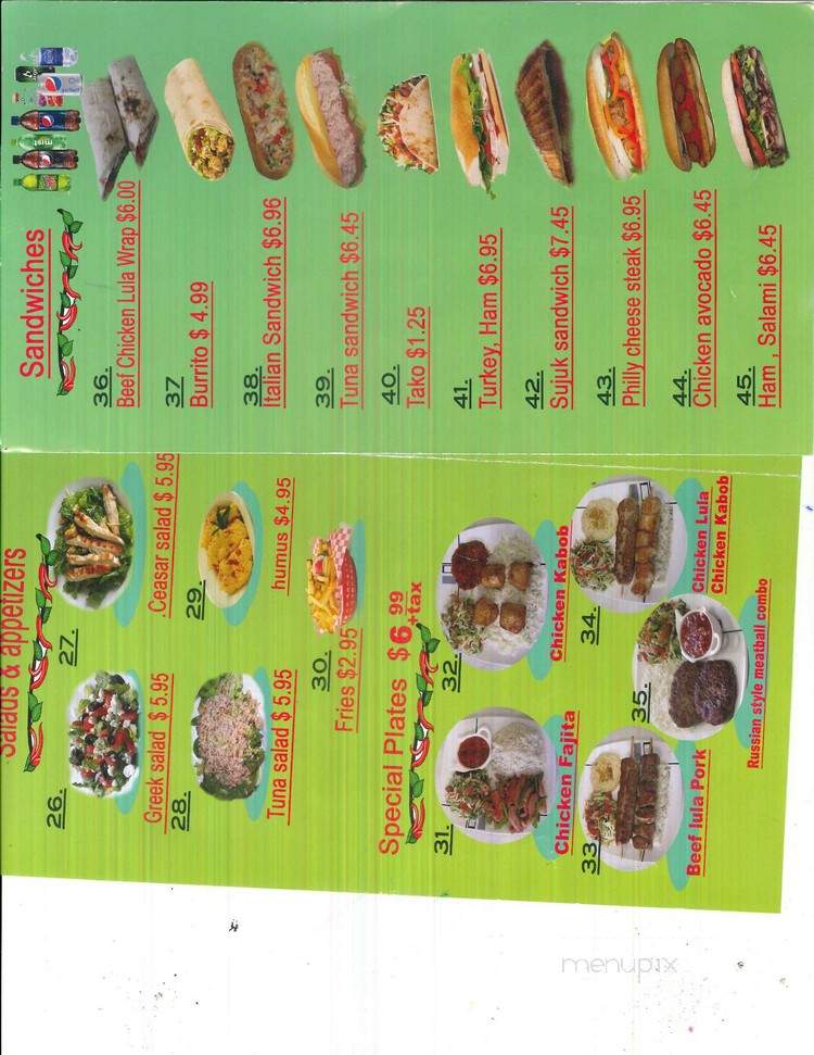 Branford Cafe - Sun Valley, CA menu_pic