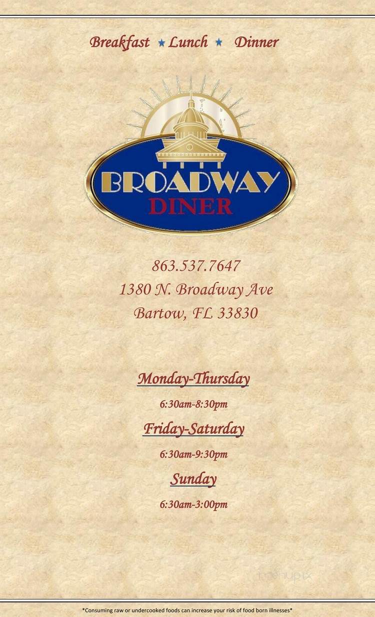 Broadway Diner - Bartow, FL