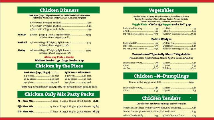 Tri-County Music Bar & Grill - Vale, NC menu_pic
