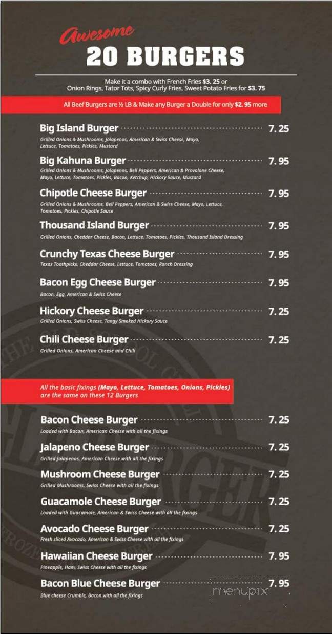 Jungle Burger - McKinney, TX menu_pic