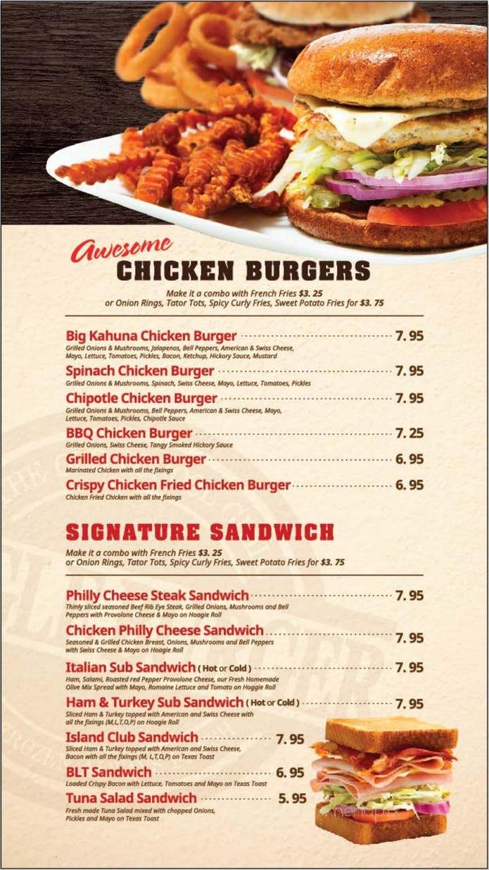 Jungle Burger - McKinney, TX menu_pic